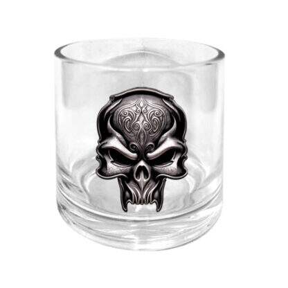 Copo de Vidro Skull